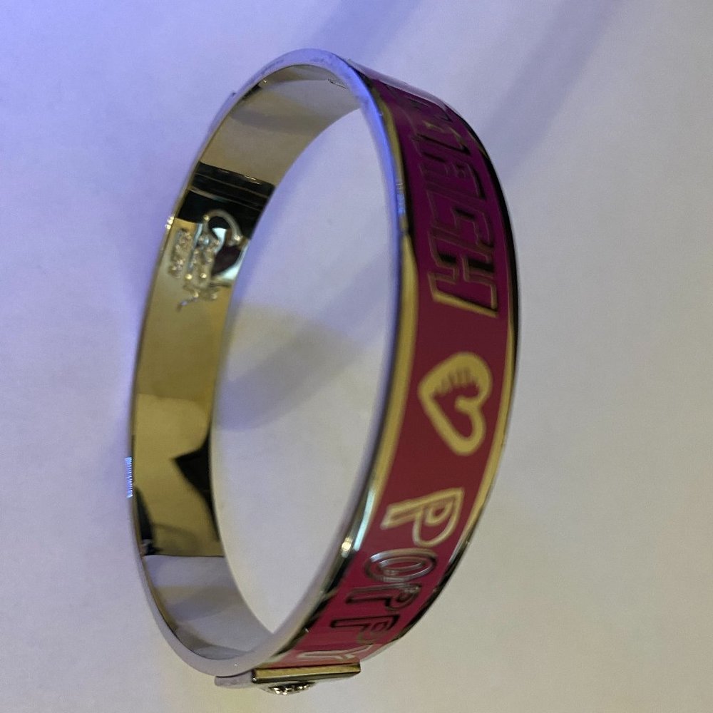 Coach Pink Poppy Bangle Bracelet - Picture 3 of 4